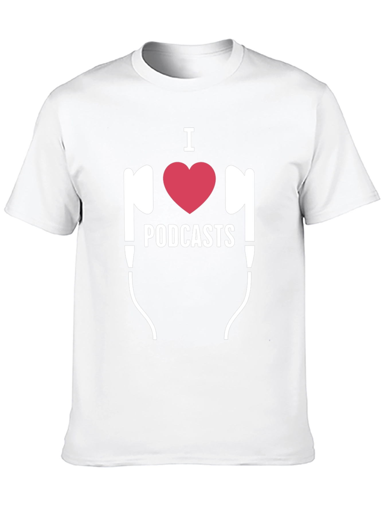 I Heart Podcasts T-Shirt - Black