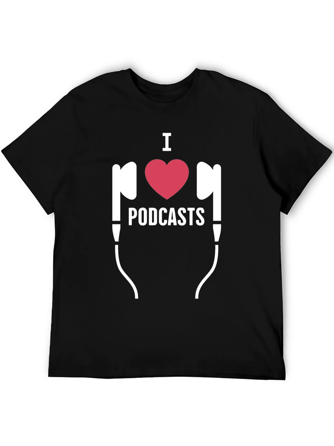 I Heart Podcasts T-Shirt - Black