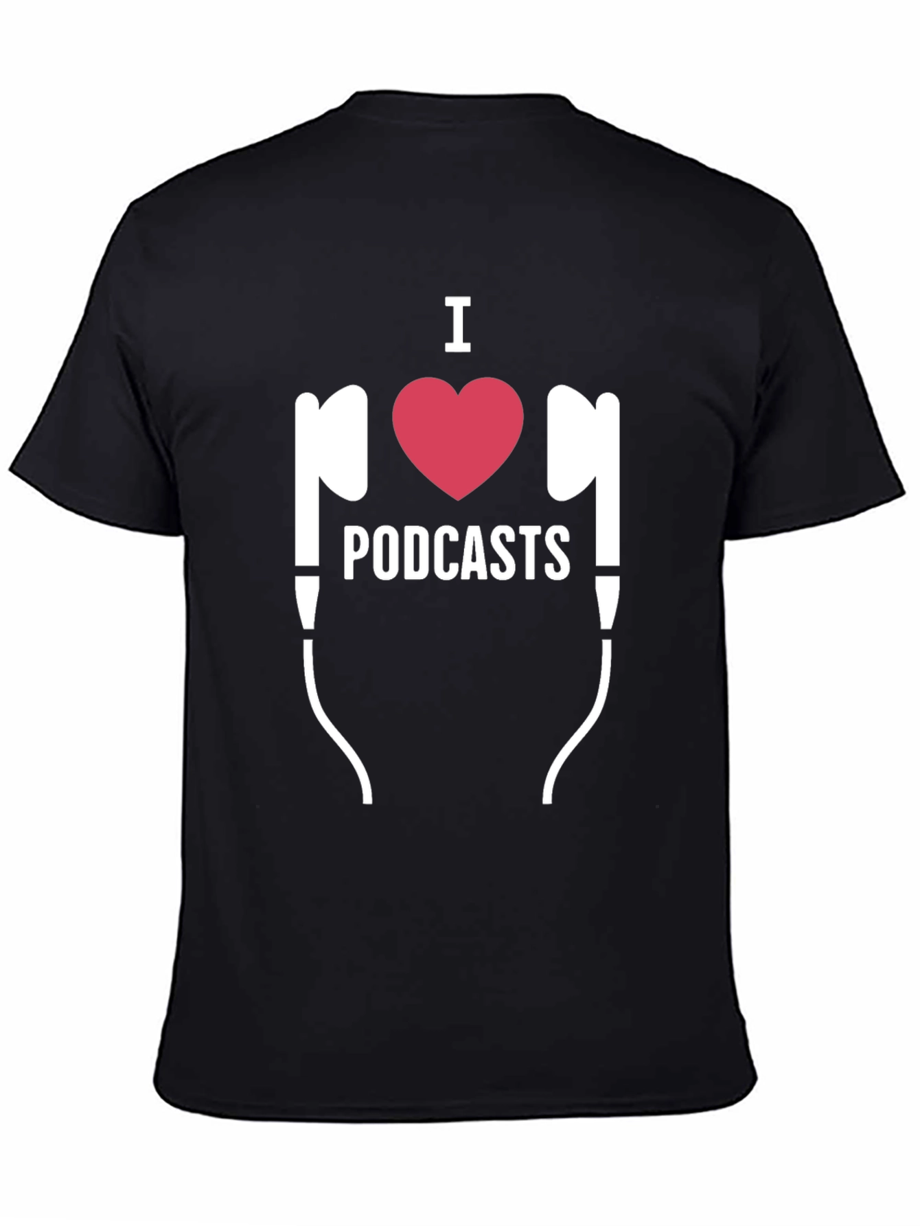 I Heart Podcasts T-Shirt - Black