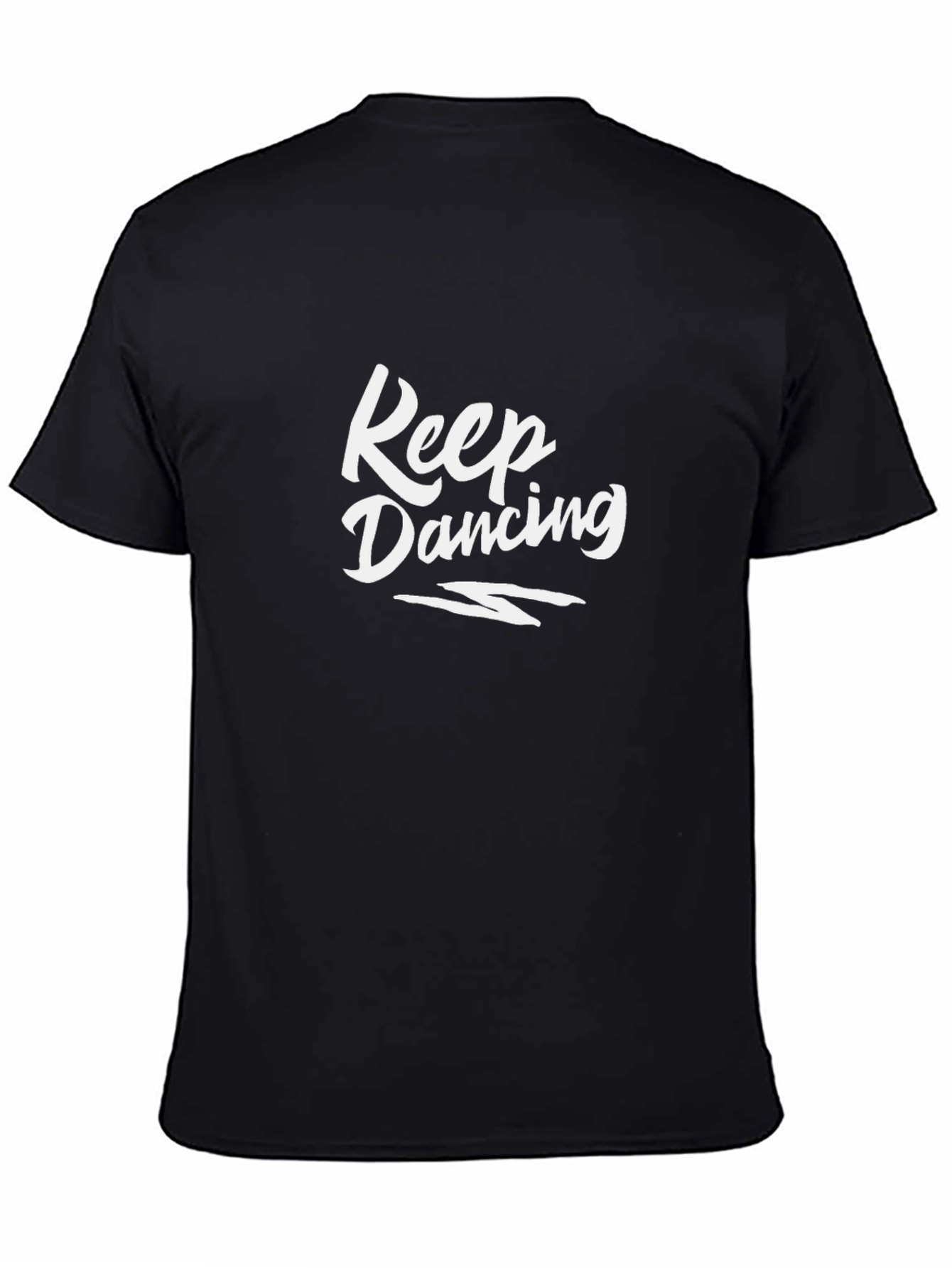 Keep Dancing Black Tee - Stylish Graphic T-Shirt