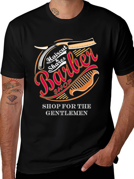 Barber Shop T-Shirt - Haircut Shaves for Gentlemen
