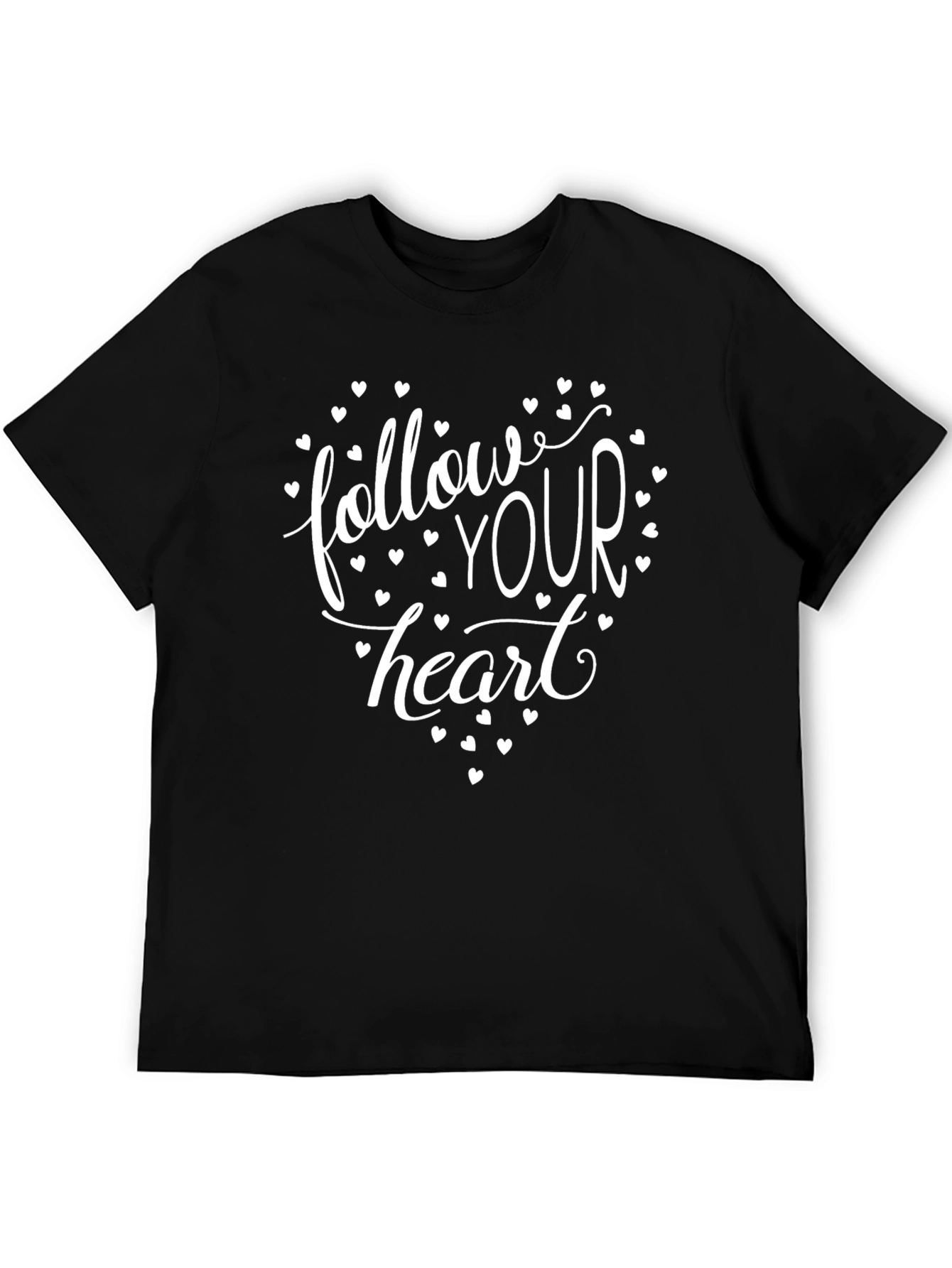 Follow Your Heart Graphic Tee - Black