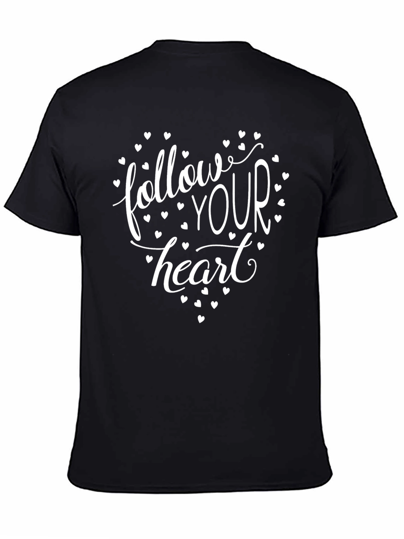 Follow Your Heart Graphic Tee - Black