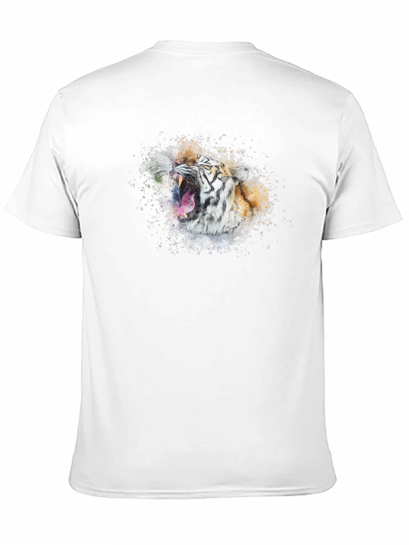 Tiger Graphic Tee - Black Cotton Blend