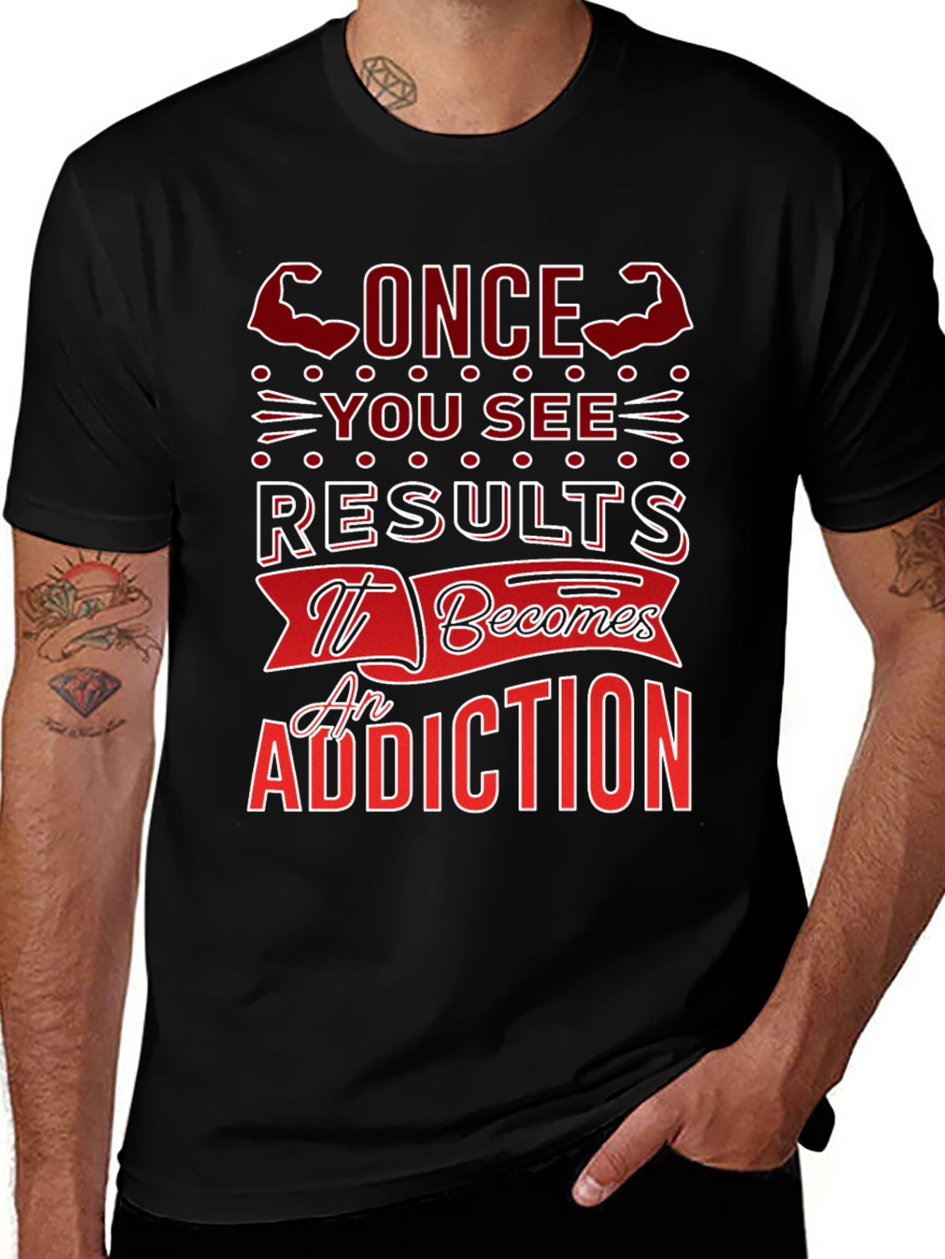 Results Addiction Graphic T-Shirt