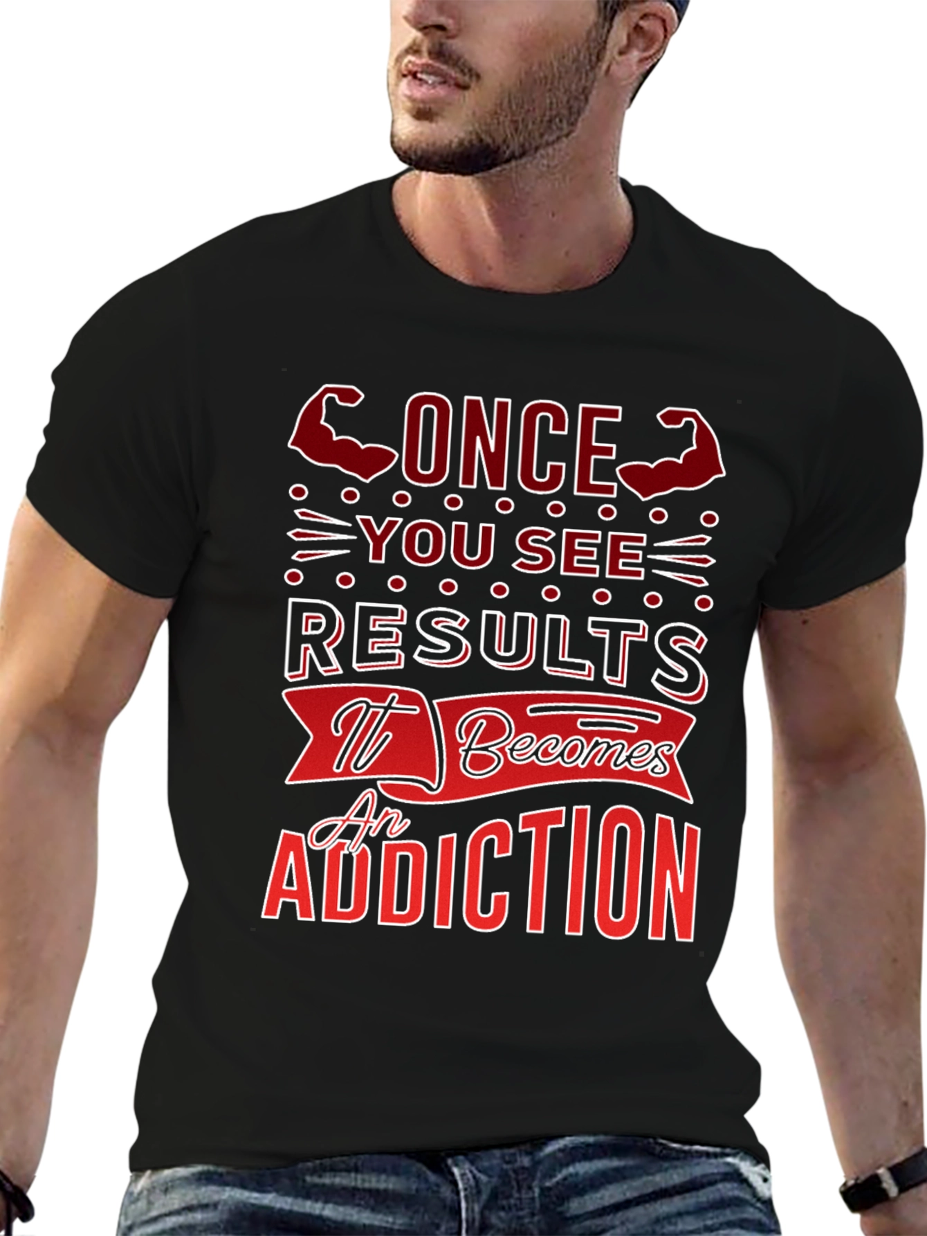 Results Addiction Graphic T-Shirt