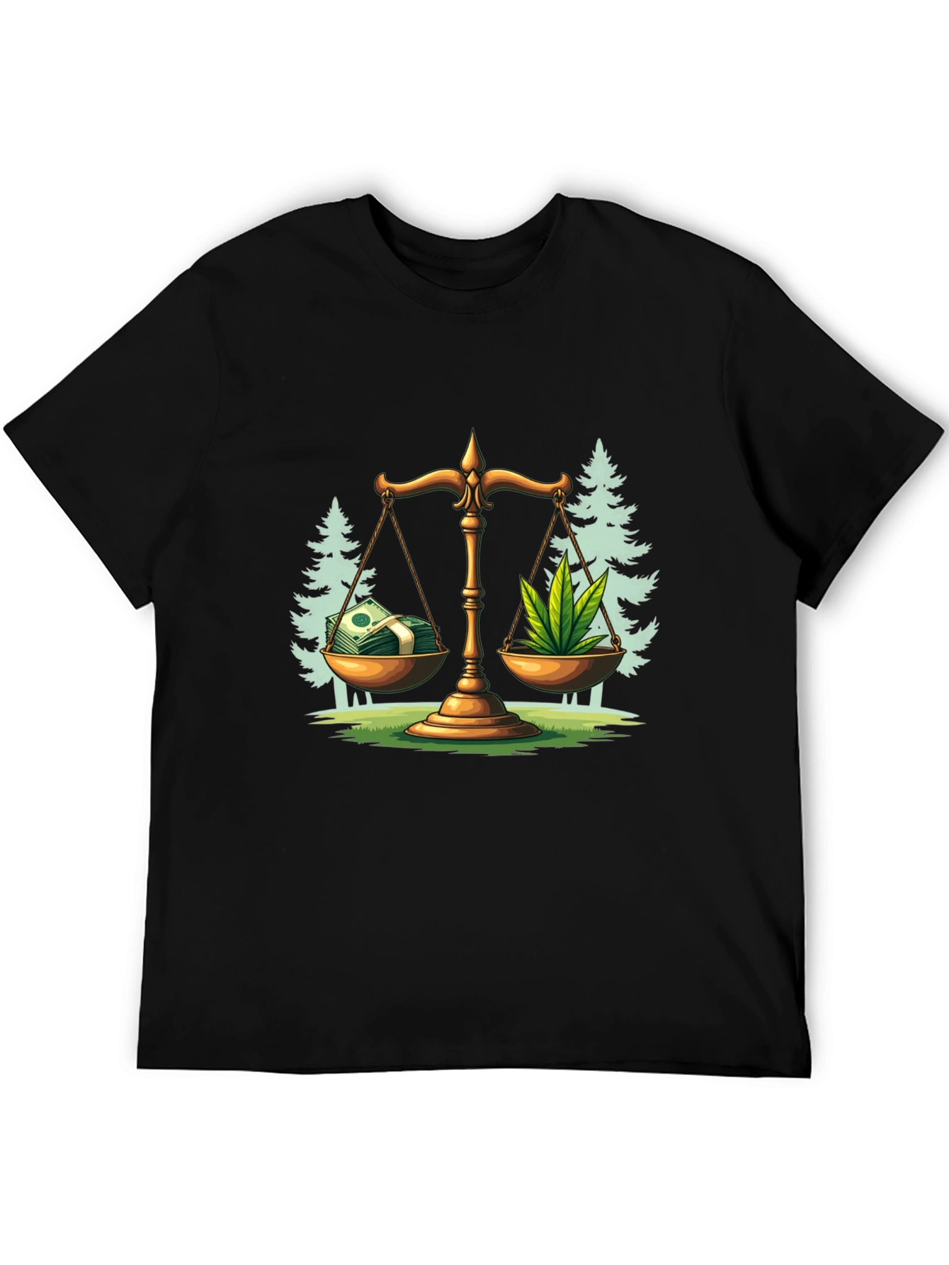 Money Weed Balance T-Shirt