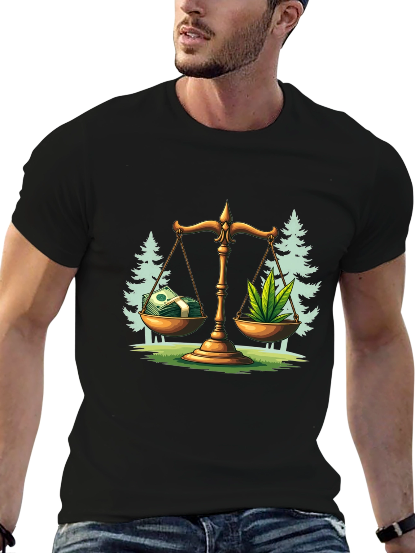 Money Weed Balance T-Shirt