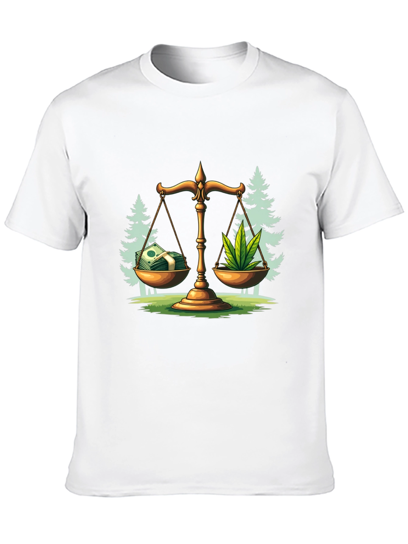 Money Weed Balance T-Shirt