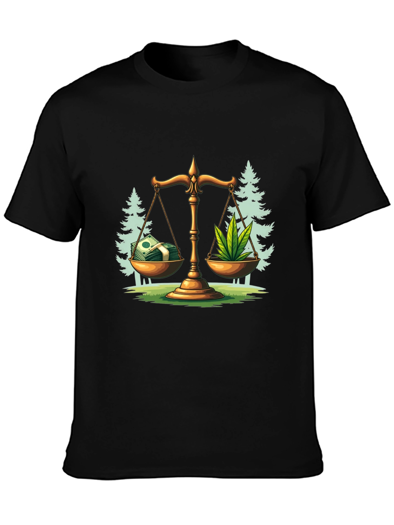 Money Weed Balance T-Shirt