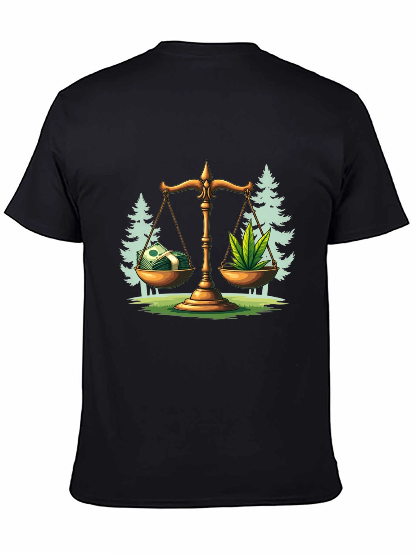 Money Weed Balance T-Shirt