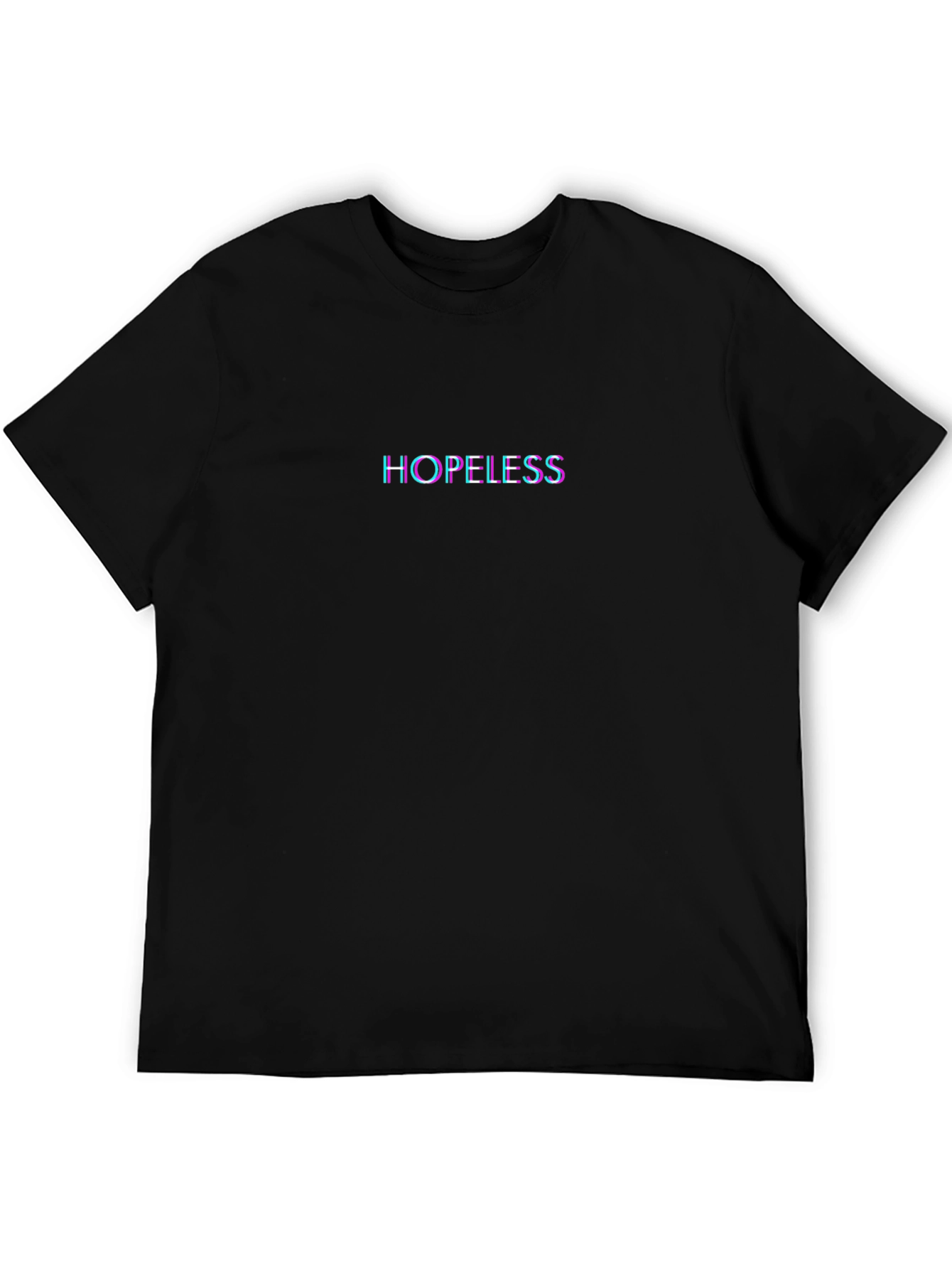 Hopeless Graphic Tee - Stylish Mens Black T-Shirt