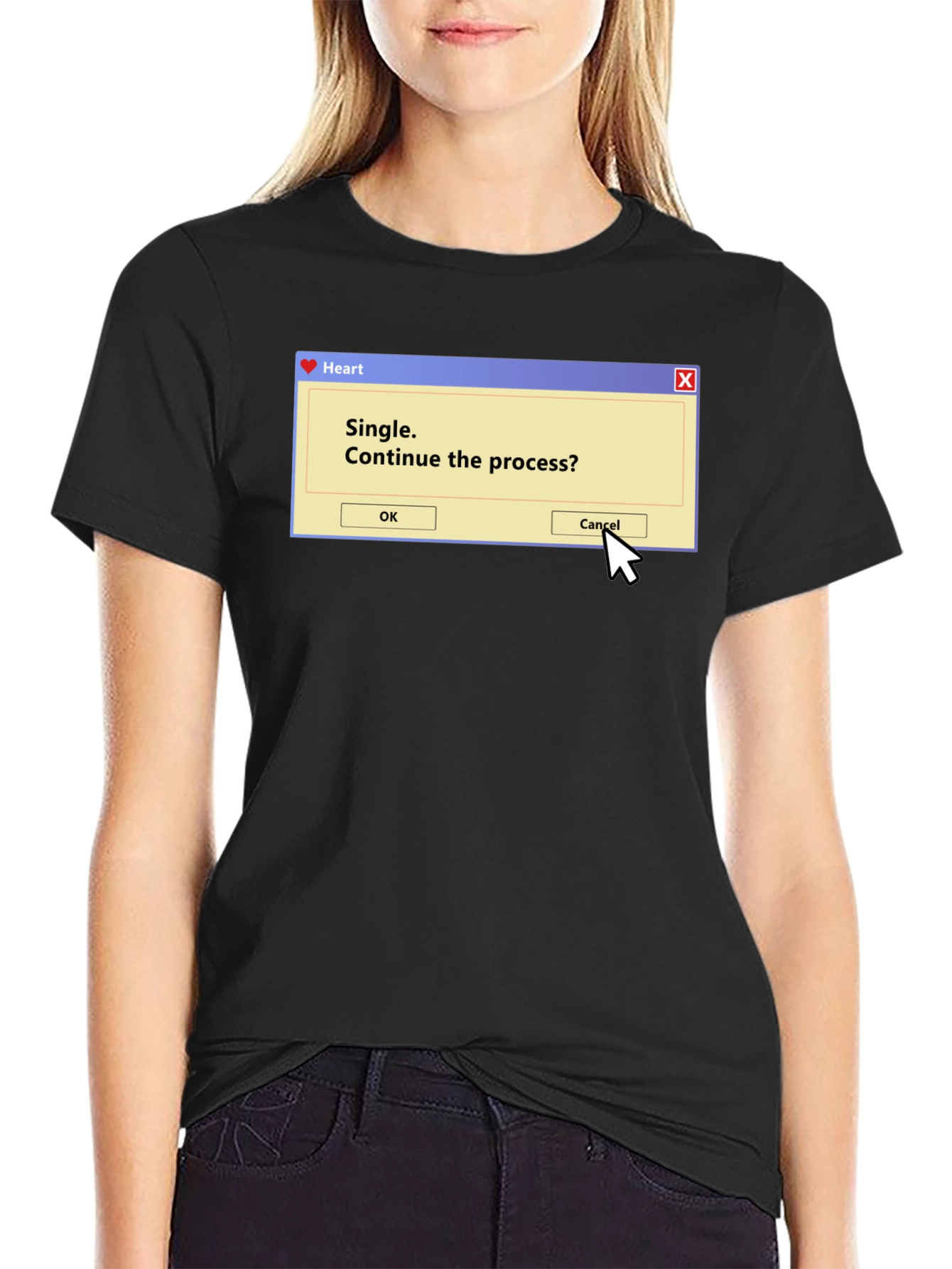 Single Process T-Shirt - Funny Computer Pop-Up Tee
