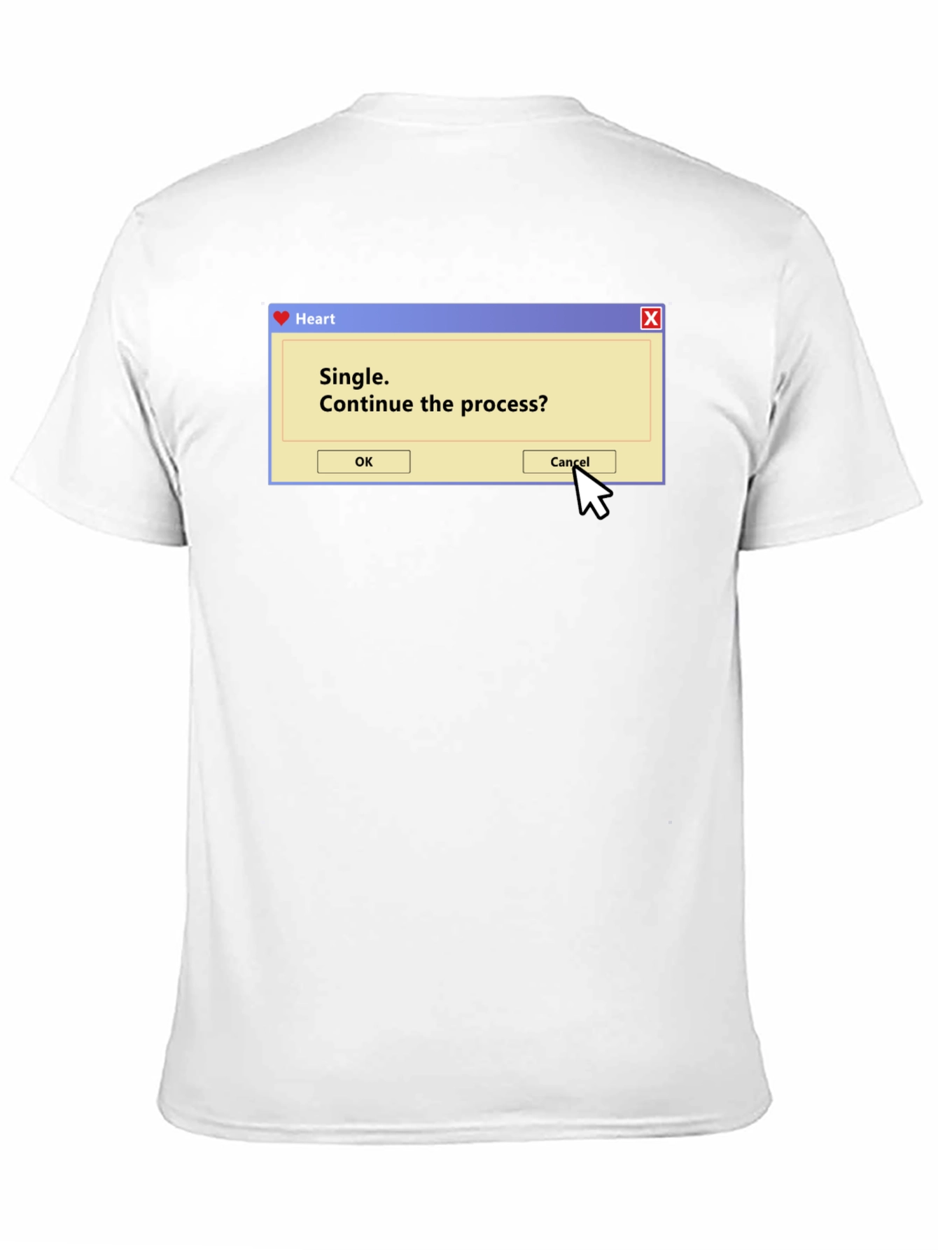 Single Process T-Shirt - Funny Computer Pop-Up Tee