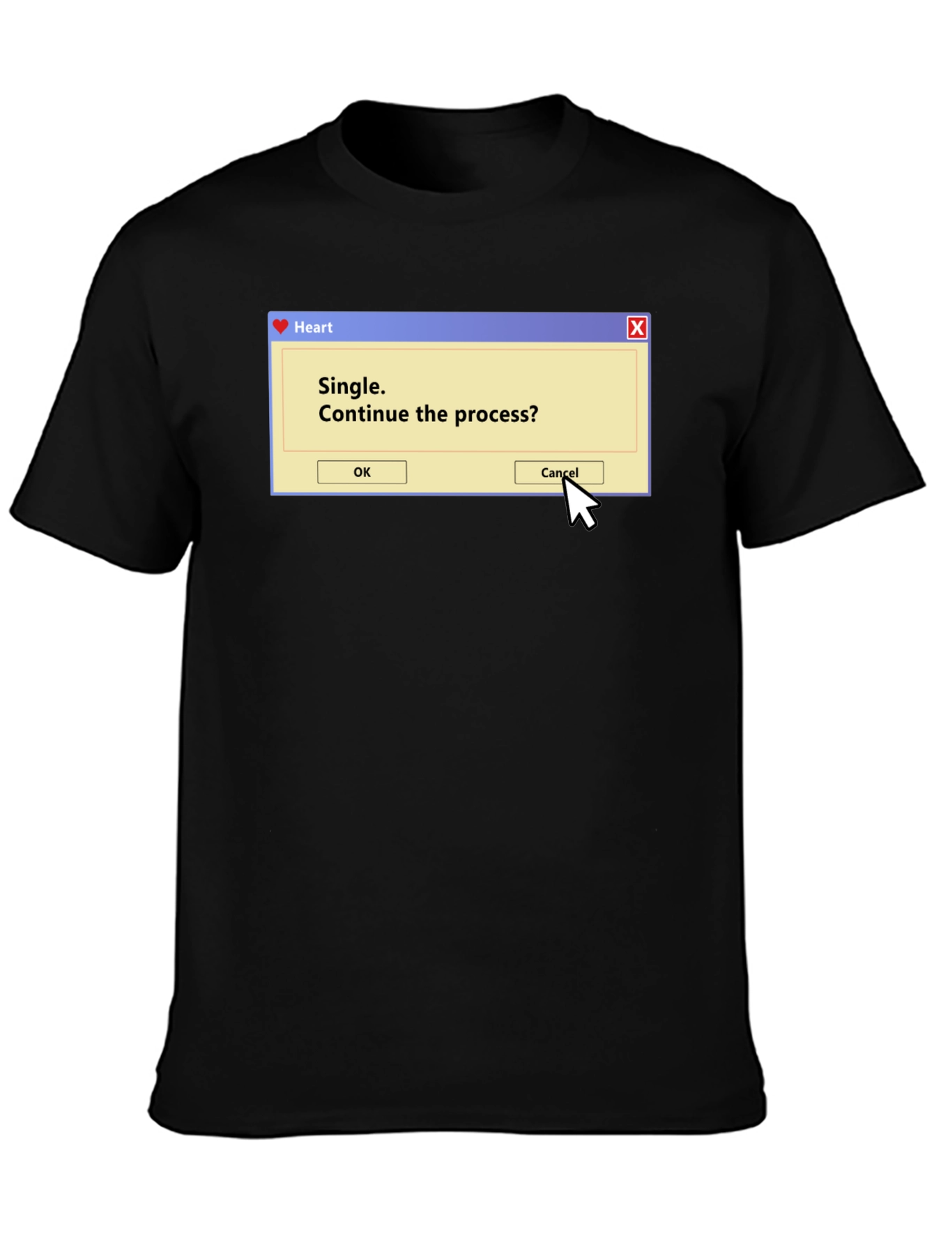 Single Process T-Shirt - Funny Computer Pop-Up Tee
