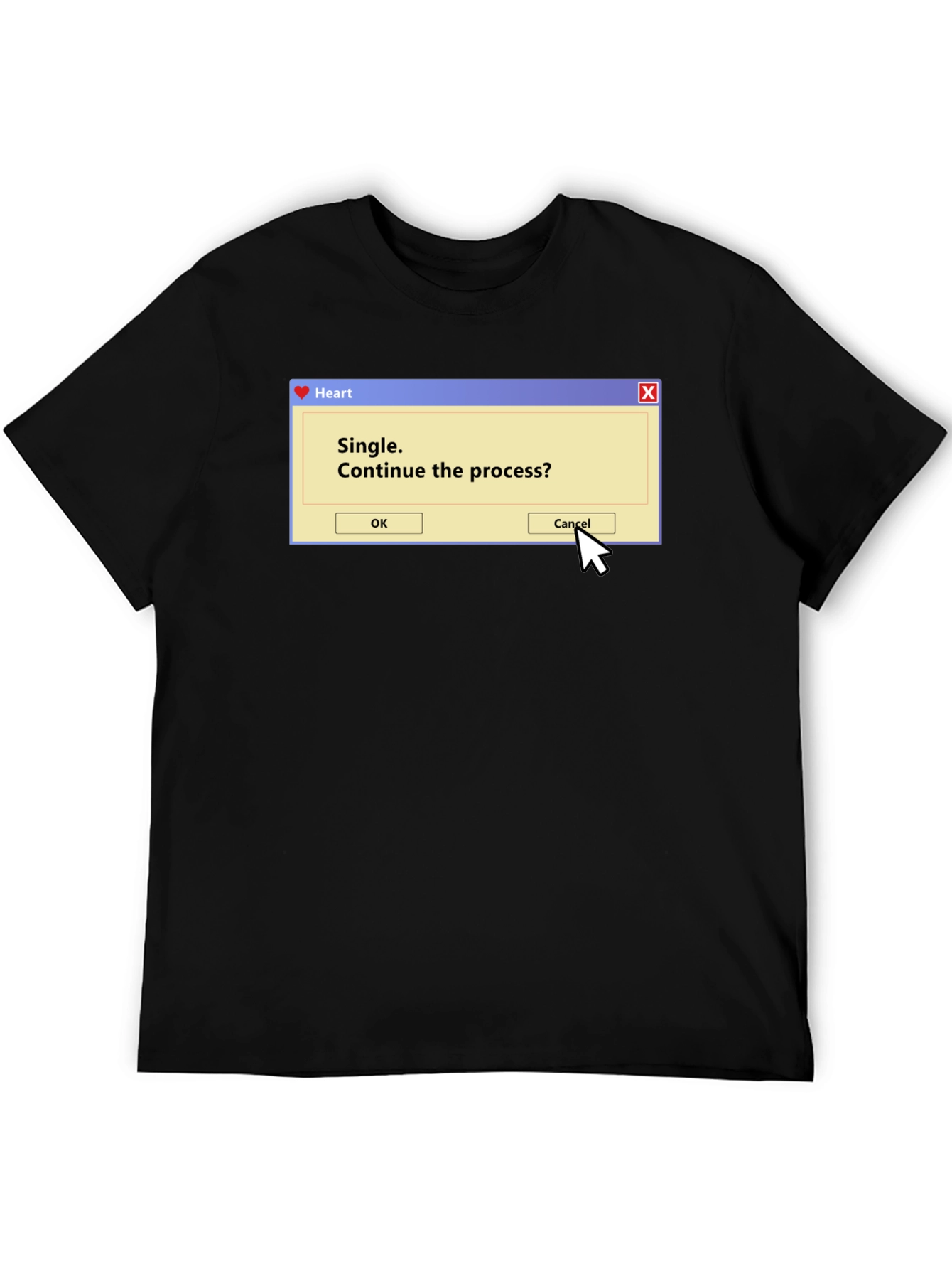 Single Process T-Shirt - Funny Computer Pop-Up Tee