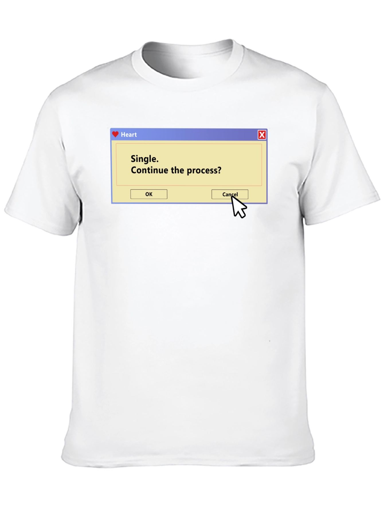 Single Process T-Shirt - Funny Computer Pop-Up Tee