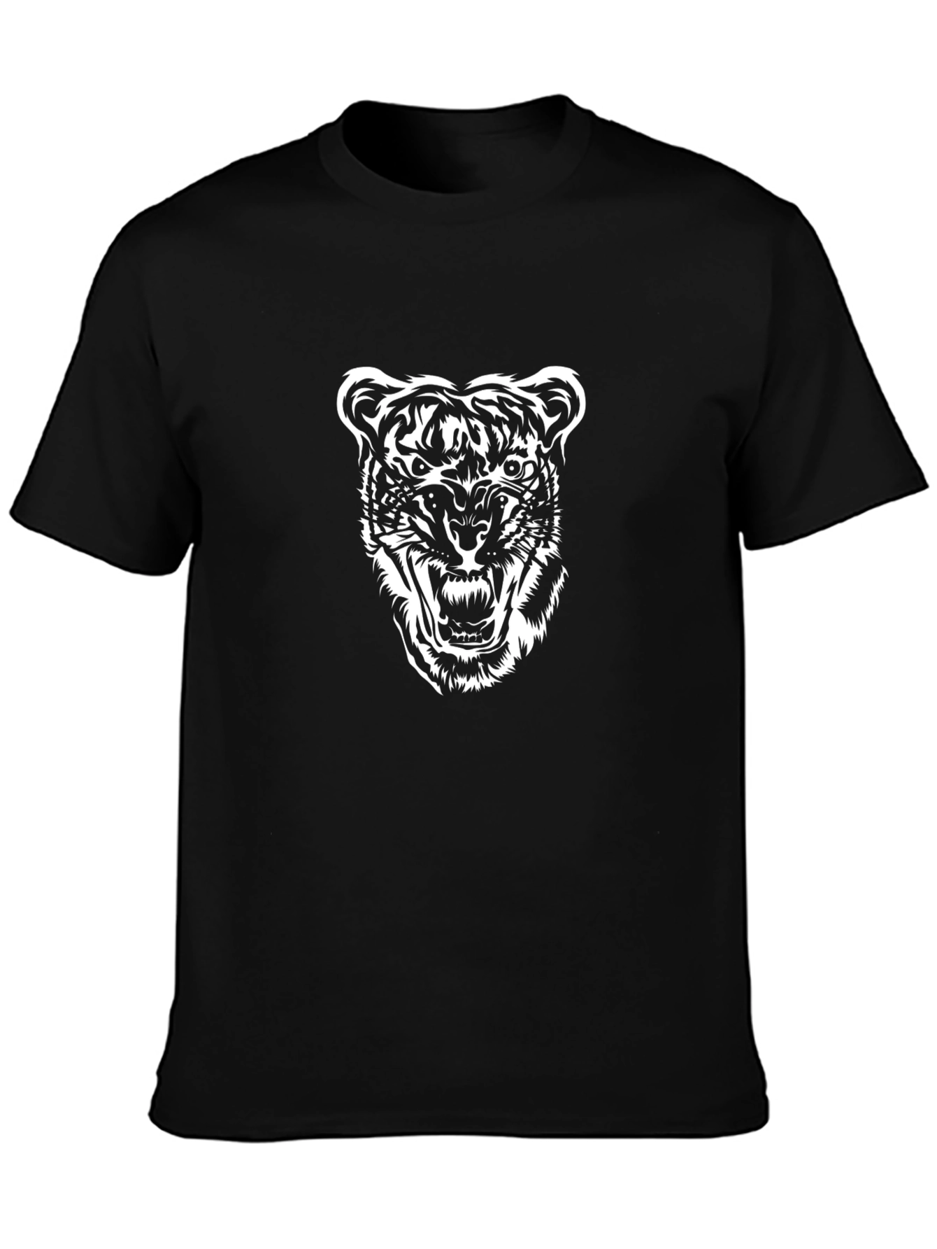 Black Tiger Graphic Tee - Fierce Style
