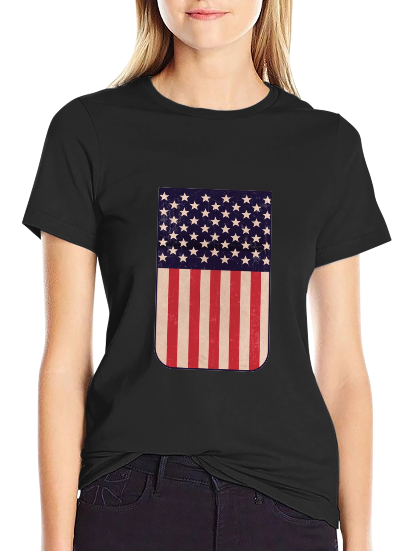 American Flag Graphic T-Shirt