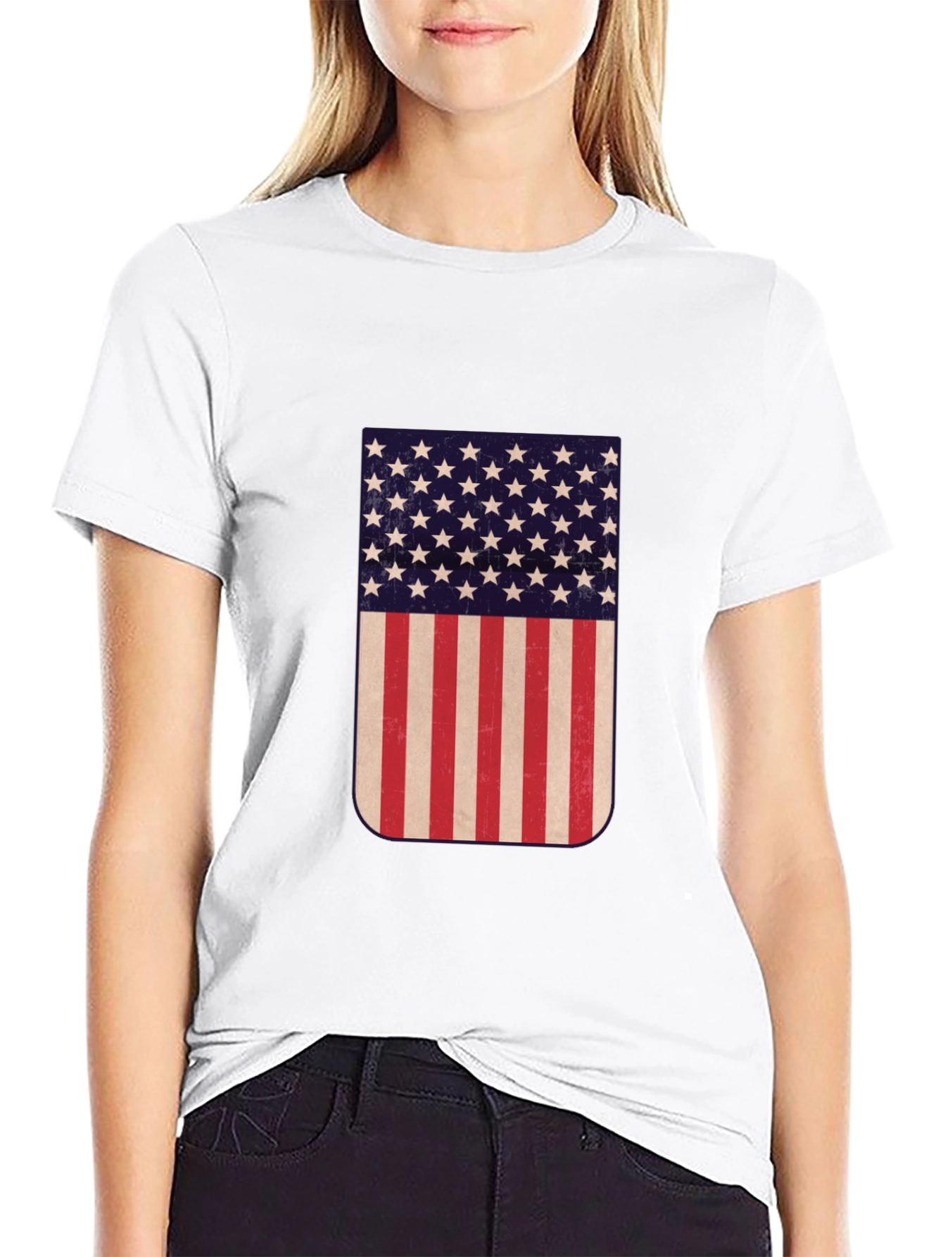 American Flag Graphic T-Shirt