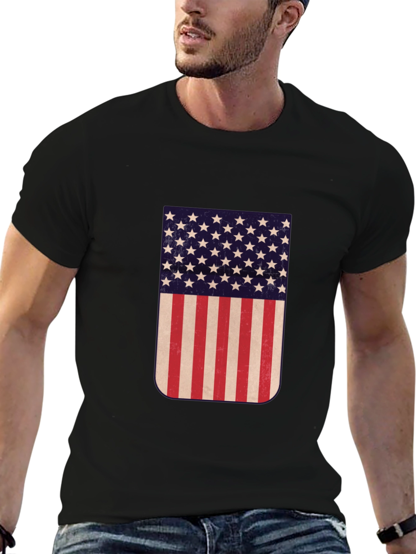 American Flag Graphic T-Shirt