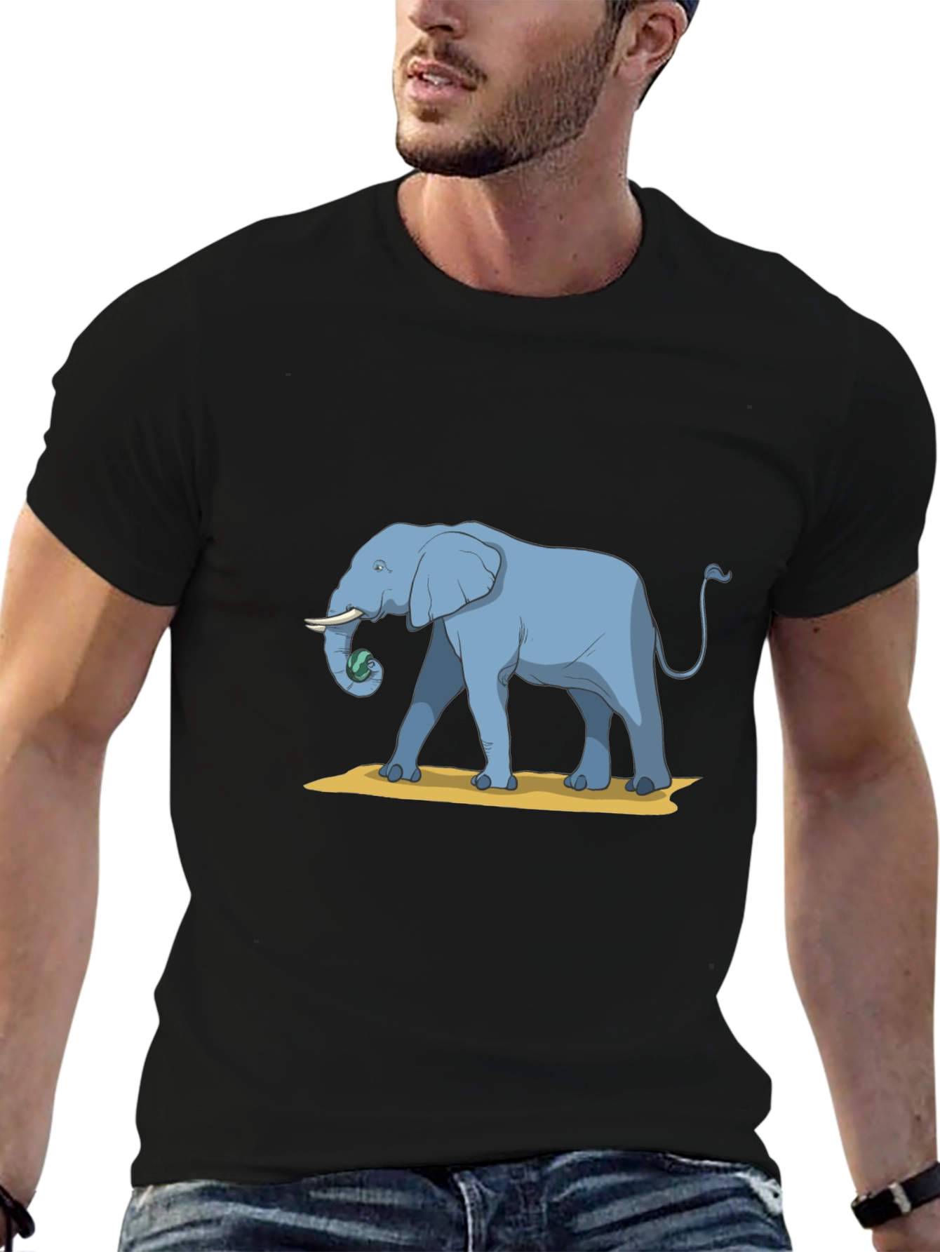 Elephant Graphic Tee - Stylish Comfort