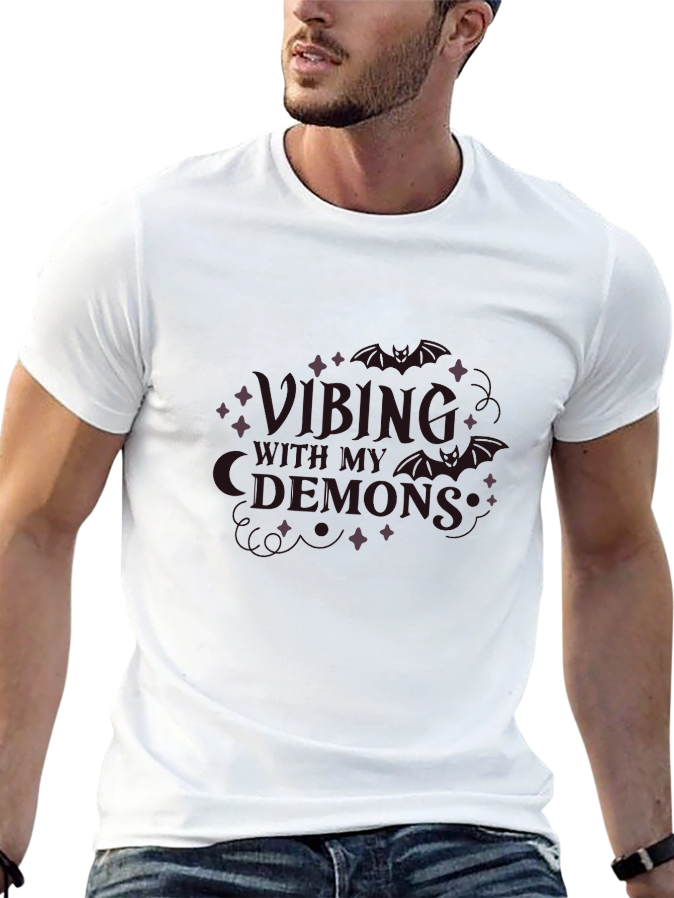 Vibing With Demons Graphic T-Shirt