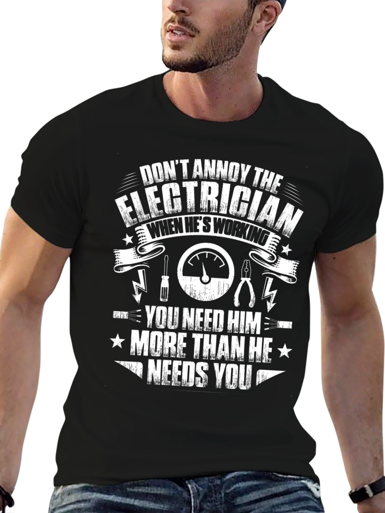 Electrician Graphic T-Shirt - Funny Work Tee