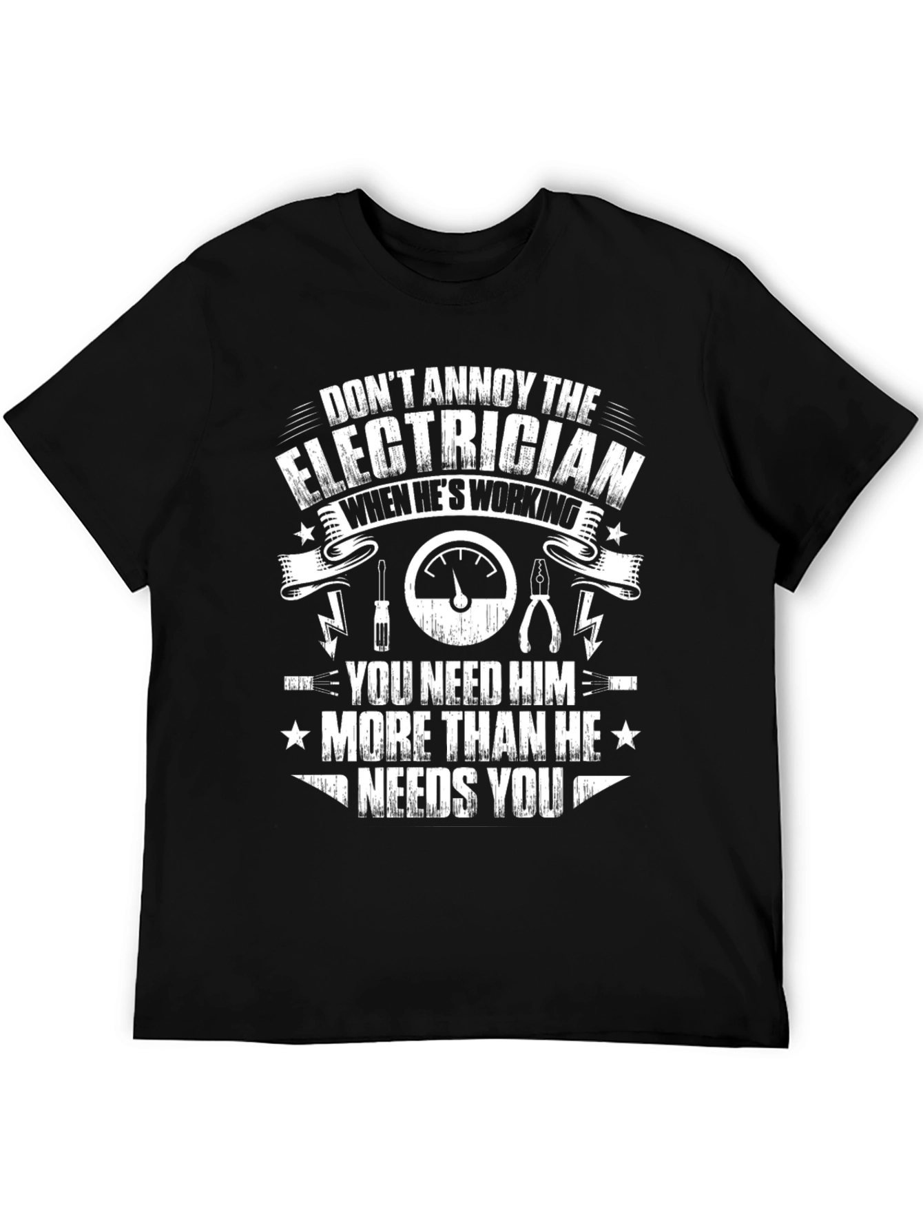 Electrician Graphic T-Shirt - Funny Work Tee