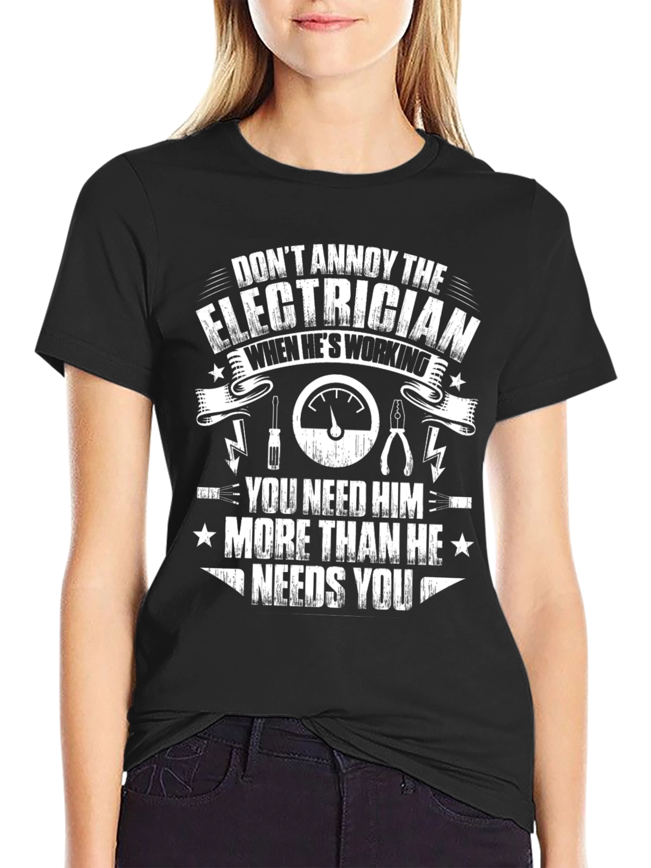 Electrician Graphic T-Shirt - Funny Work Tee