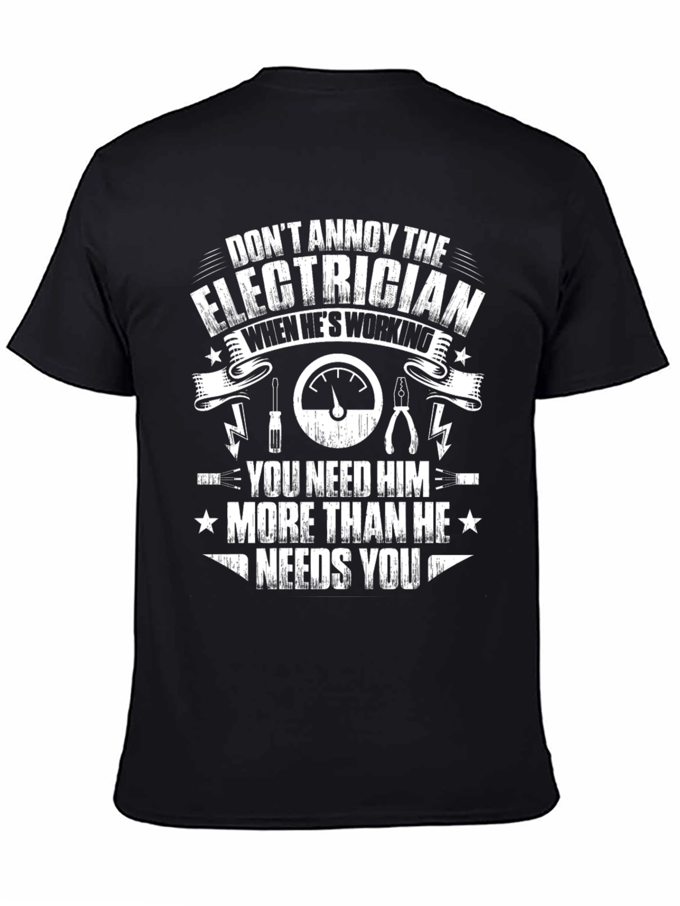 Electrician Graphic T-Shirt - Funny Work Tee