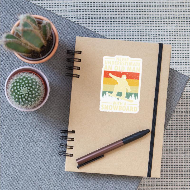 Never Underestimate An Old Man With A Snowboard