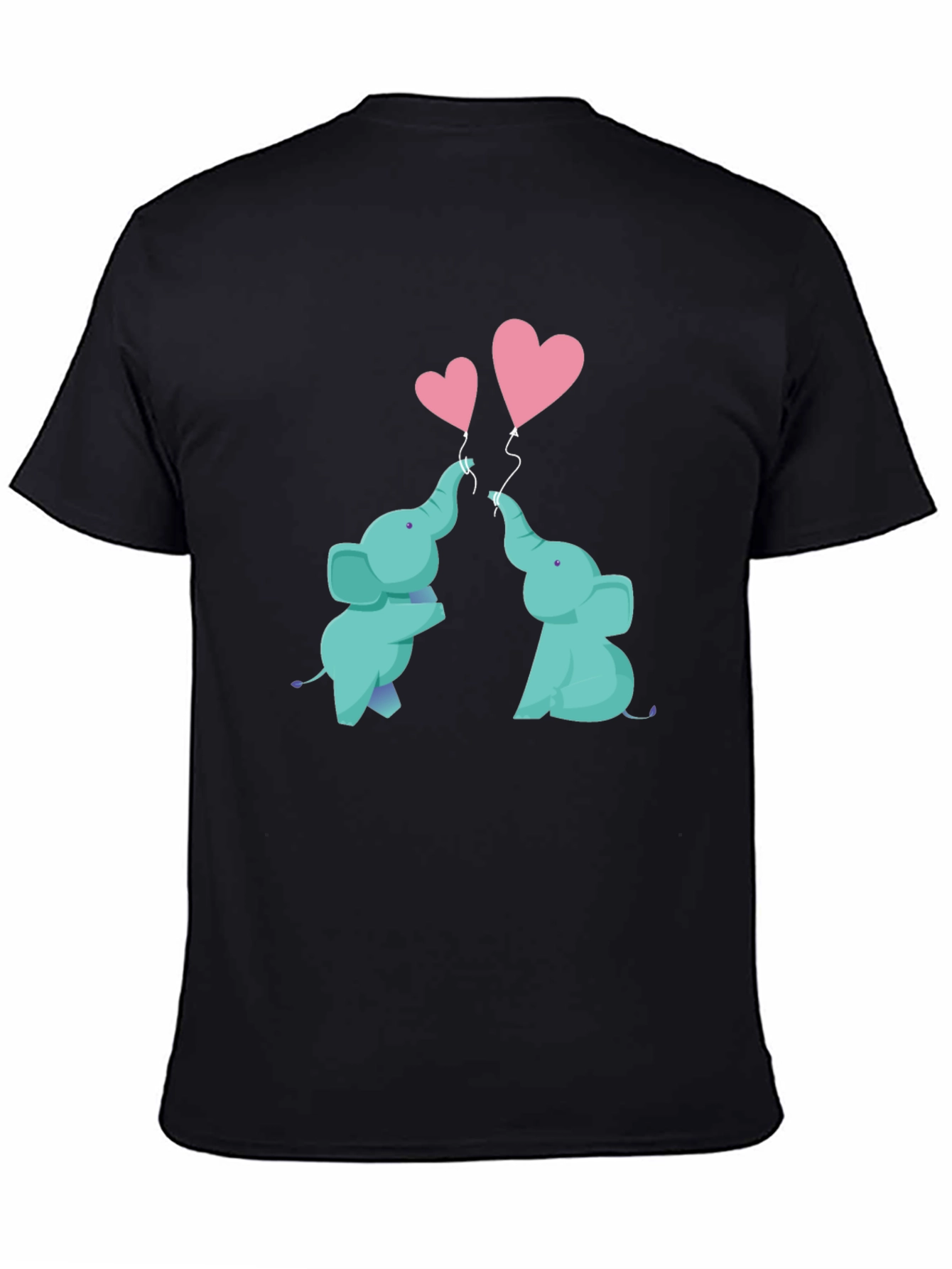 Elephant Love Heart Balloon Graphic Tee