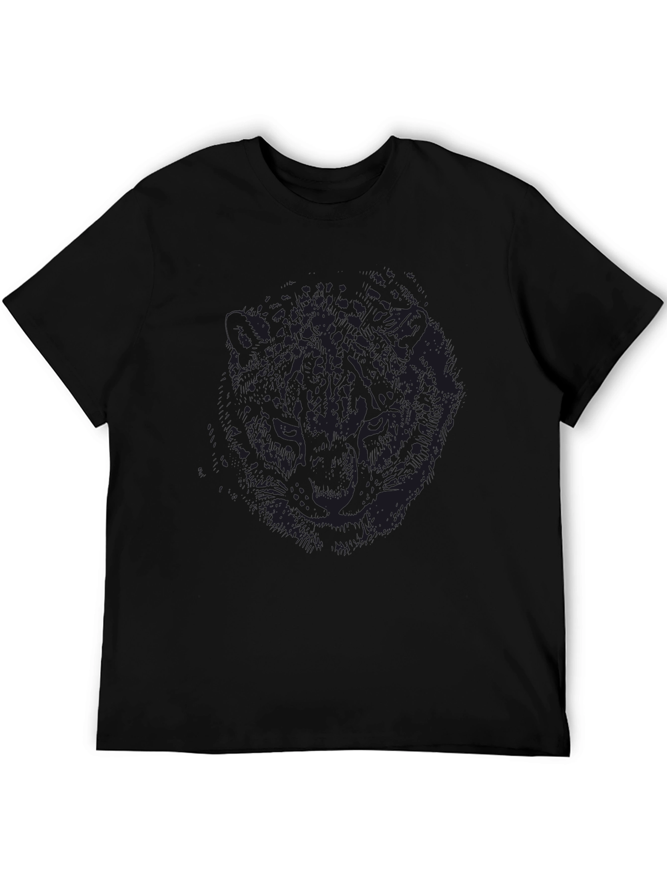 Mens Black Graphic Tee - Mystery Design
