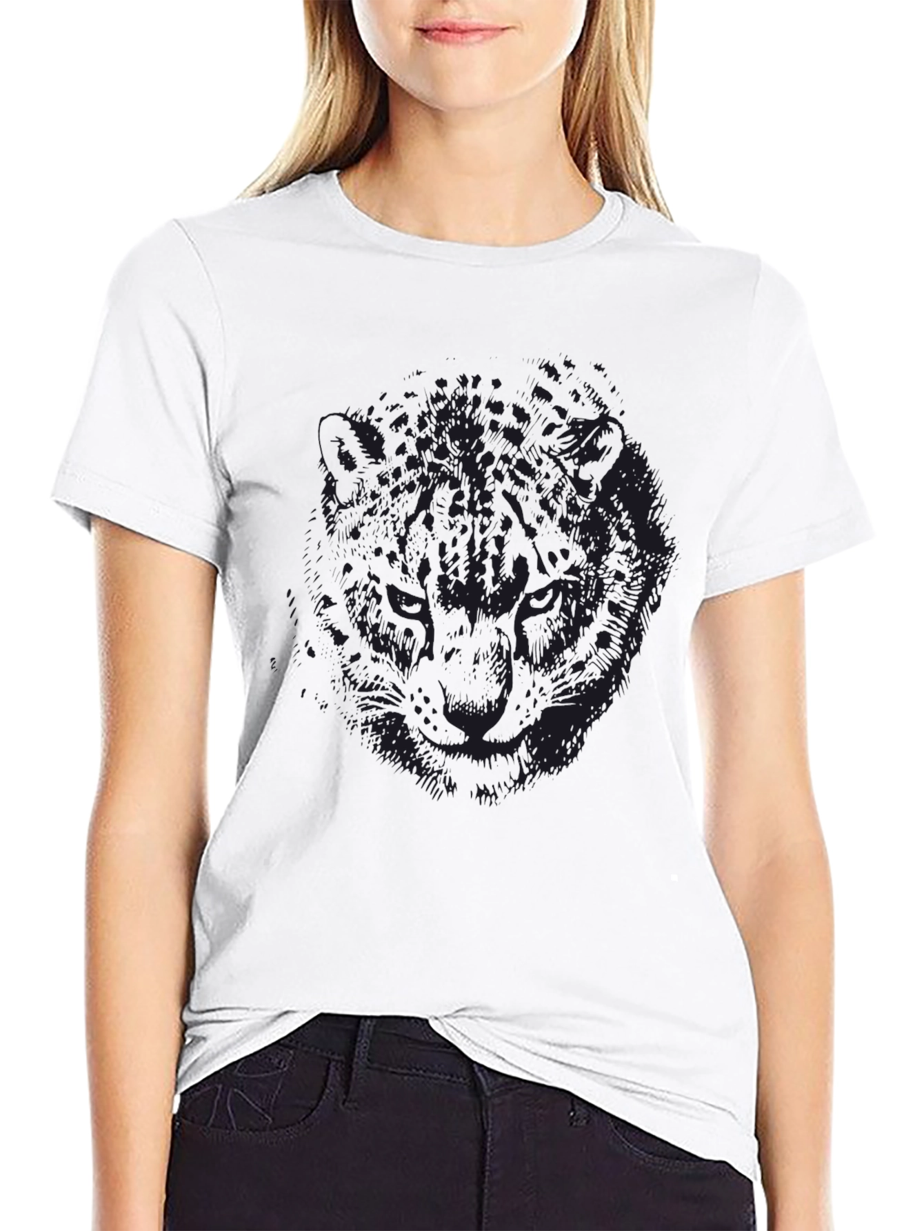 Mens Black Graphic Tee - Mystery Design