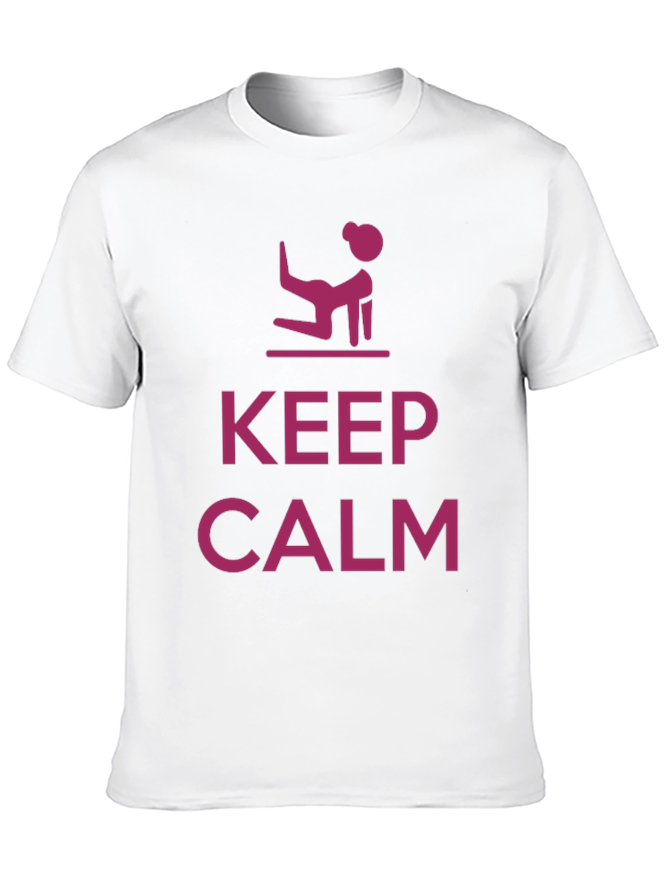 Keep Calm Yoga Pose Mens T-Shirt