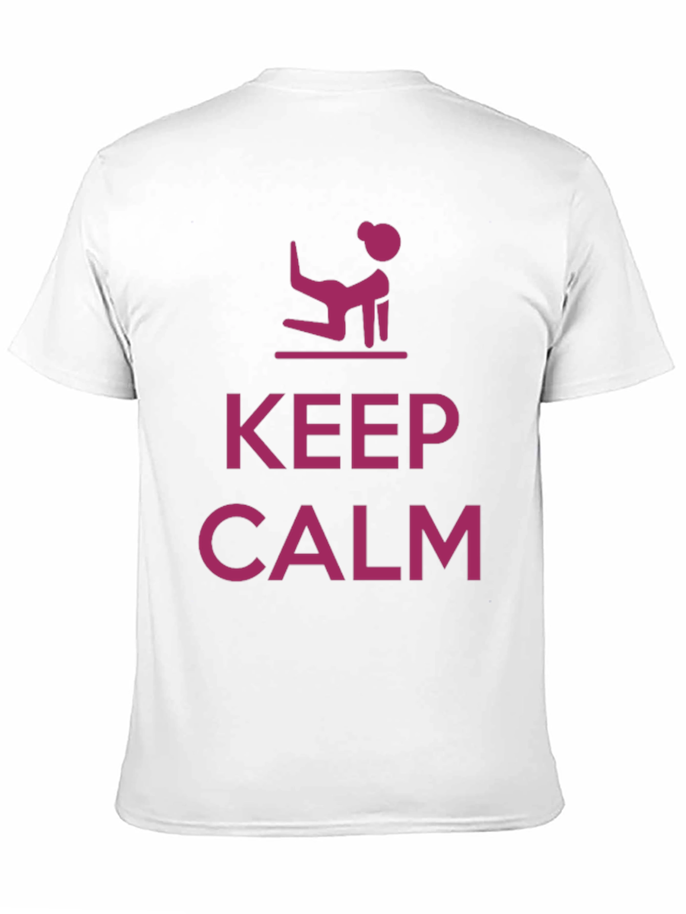 Keep Calm Yoga Pose Mens T-Shirt