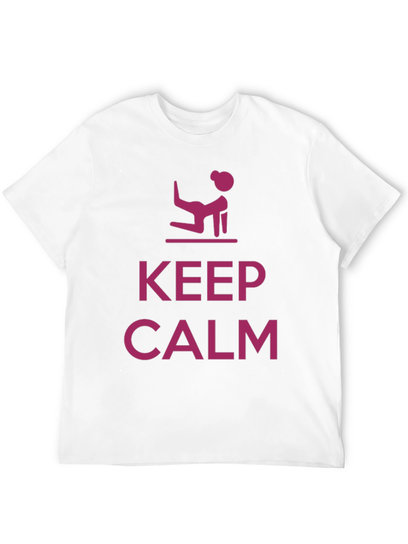 Keep Calm Yoga Pose Mens T-Shirt