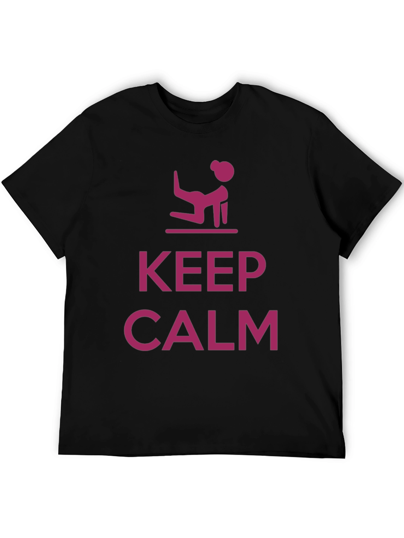 Keep Calm Yoga Pose Mens T-Shirt