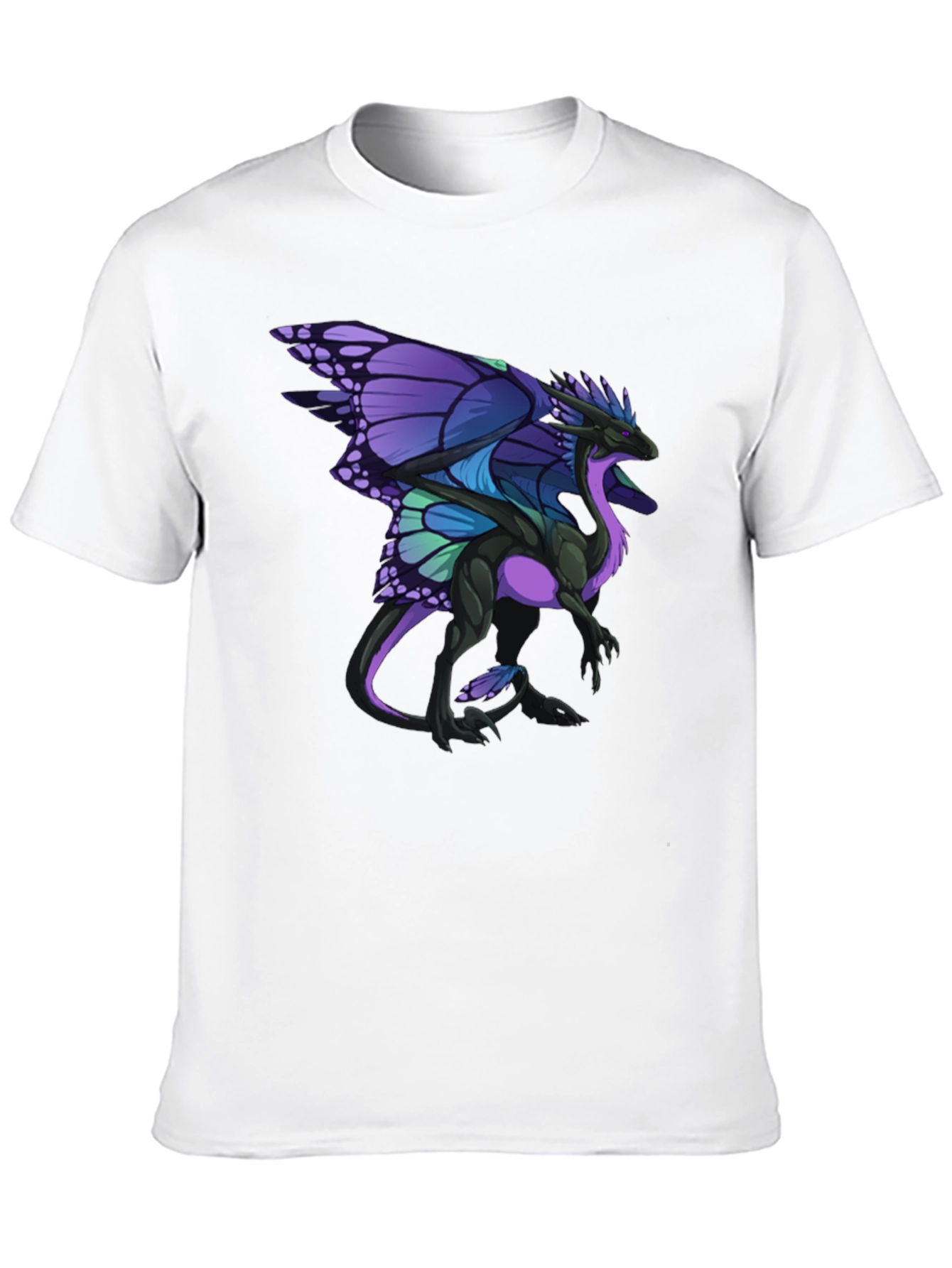Butterfly Dragon Graphic Tee - Black T-Shirt