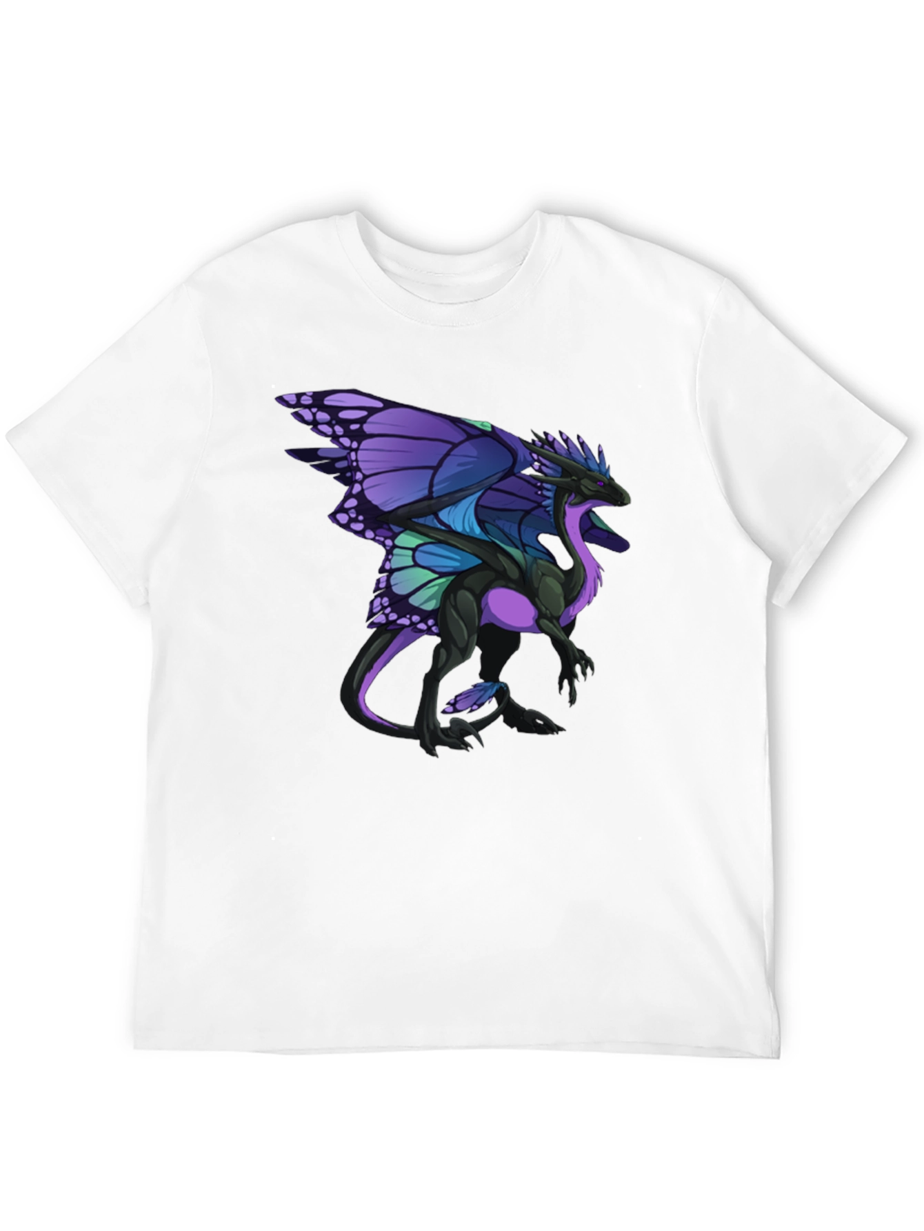 Butterfly Dragon Graphic Tee - Black T-Shirt