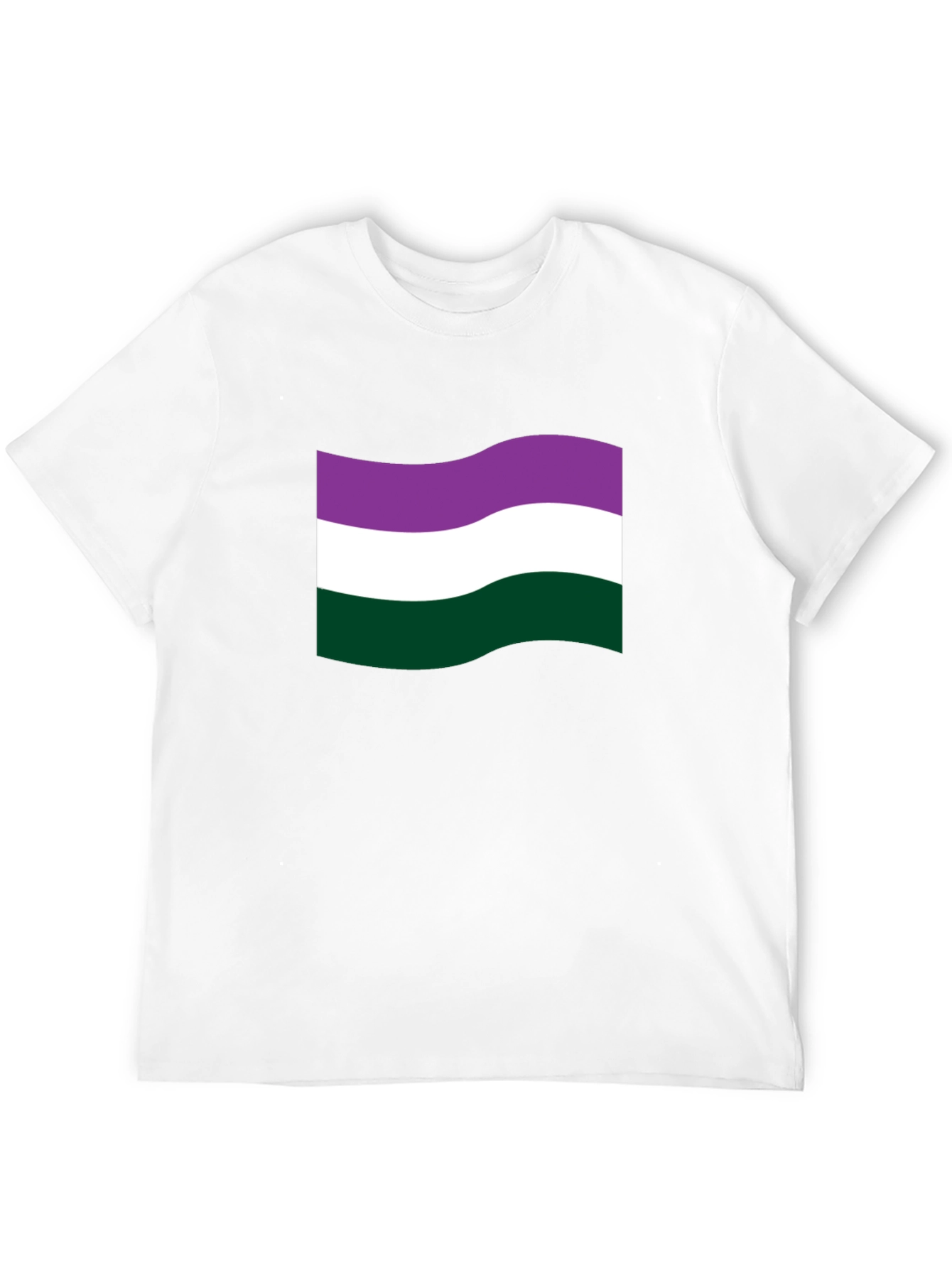 Genderqueer Pride Flag T-Shirt - Black Cotton Tee