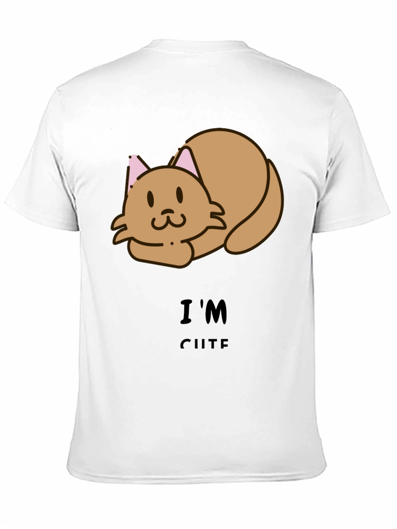 Im Cute Cat Tee - Unisex Black T-Shirt
