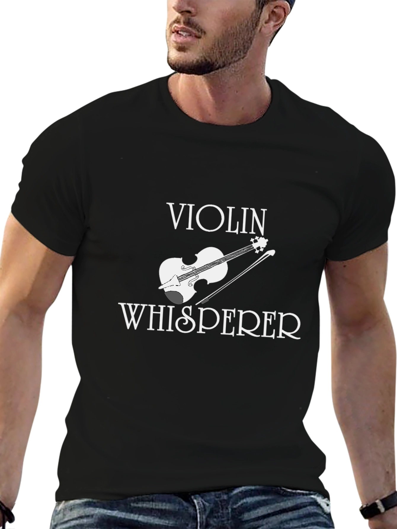 Violin Whisperer Black T-Shirt