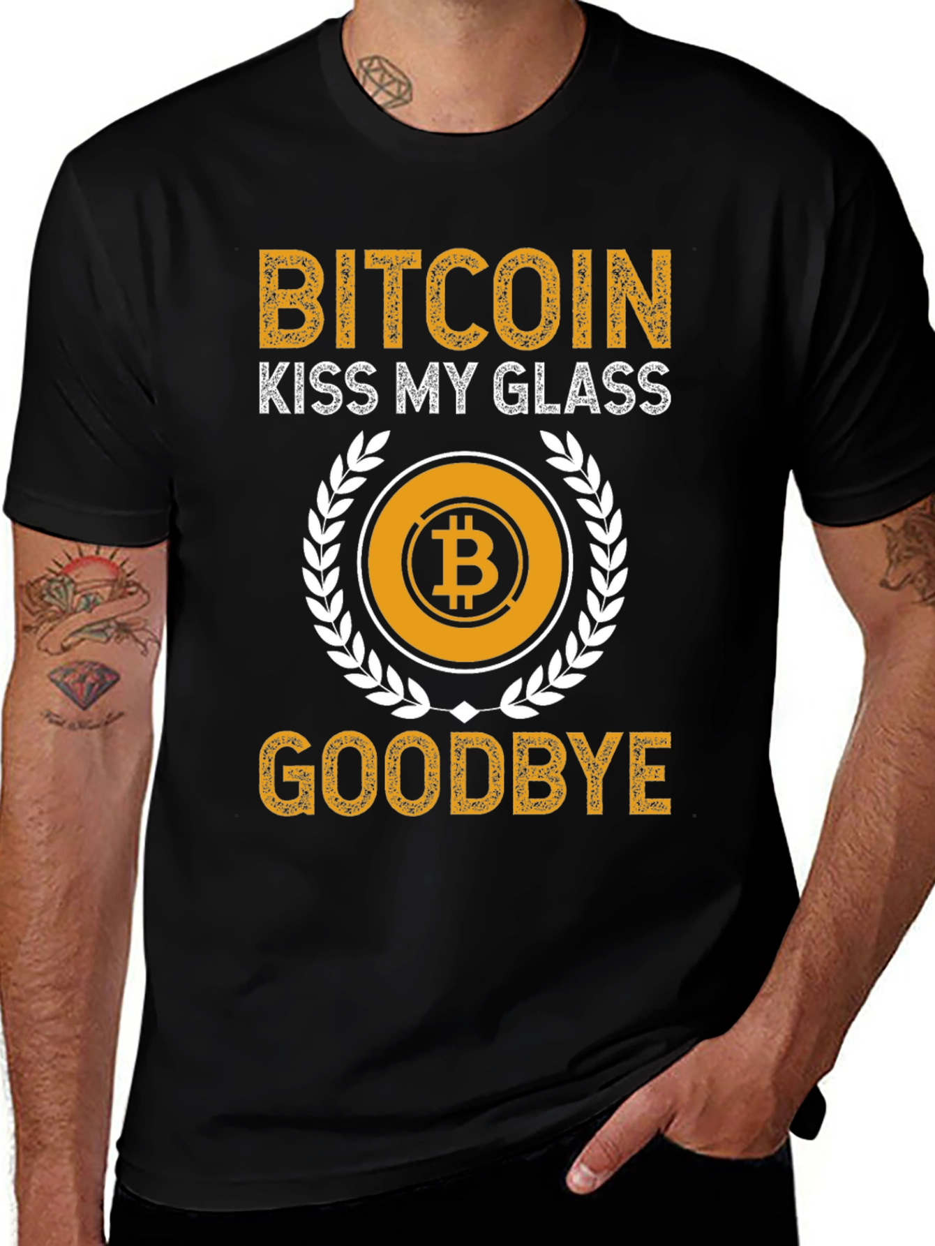 Bitcoin Kiss My Glass T-Shirt Crypto