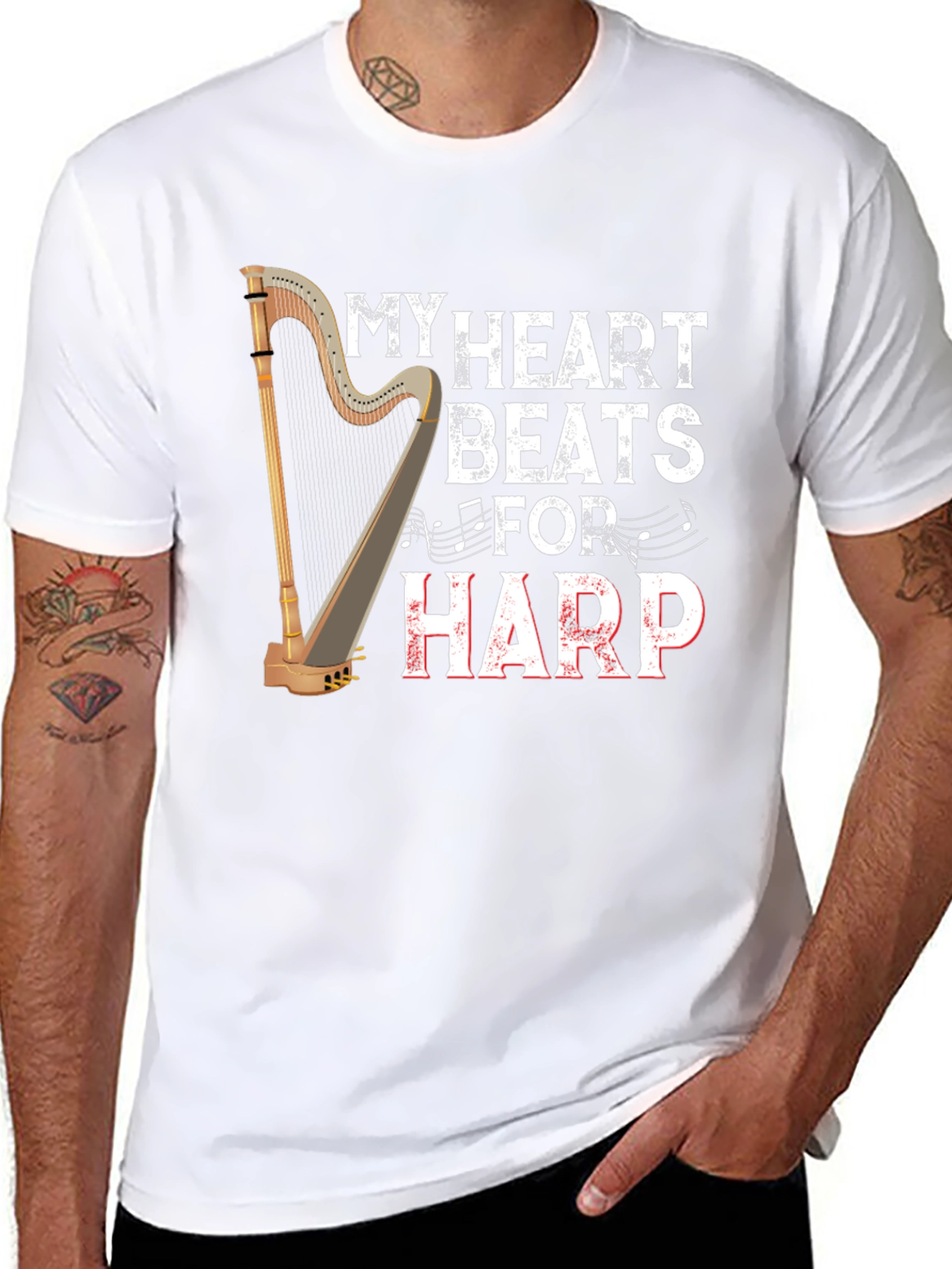 My Heart Beats For Harp T-Shirt