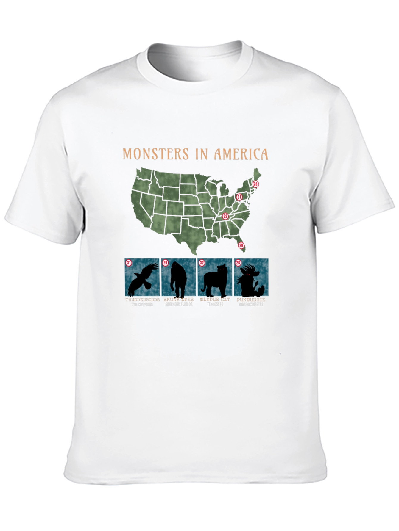 Monsters in America T-Shirt