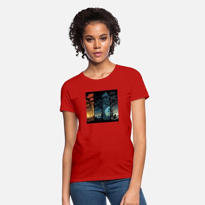 Night Nature Wildlife Trees Outdoor Forest T-Shirt