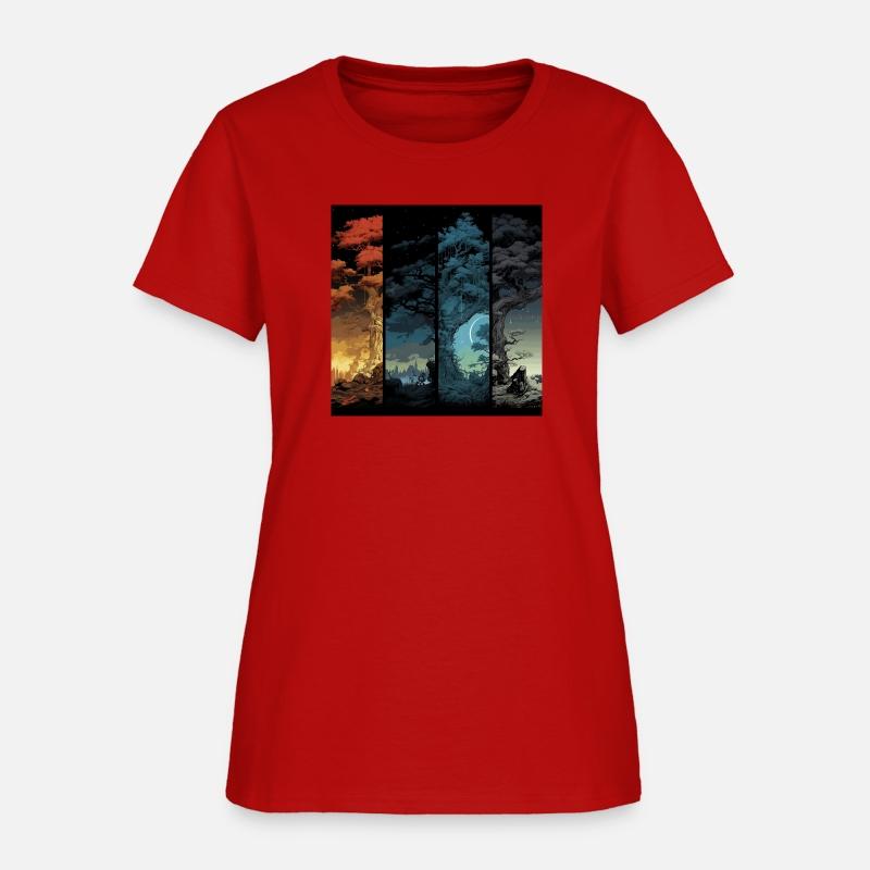 Night Nature Wildlife Trees Outdoor Forest T-Shirt
