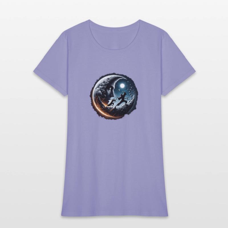 ninja flying to the moon